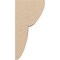 Ekena Millwork 6"W x 6"D x 12"H Wide Crestline Rough Cedar Woodgrain TimberThane Corbel, Primed Tan CORUR06X06X12CRERCPR - alternate 6